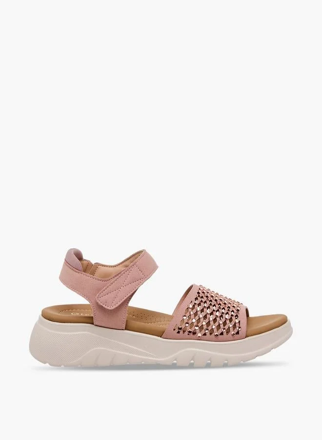 Le Confort Women Rhinestone Embellished Comfort Sandals