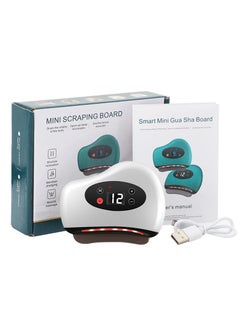 Smart electric face and body massager with a brush that increases the body area with nine speeds, with vibration and heat compression functions, and without a cord