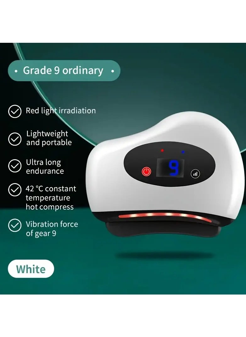 DubaiGallery - Smart electric face and body massager with a brush that increases the body area with nine speeds, with vibration and heat compression functions, and without a cord - Image 1