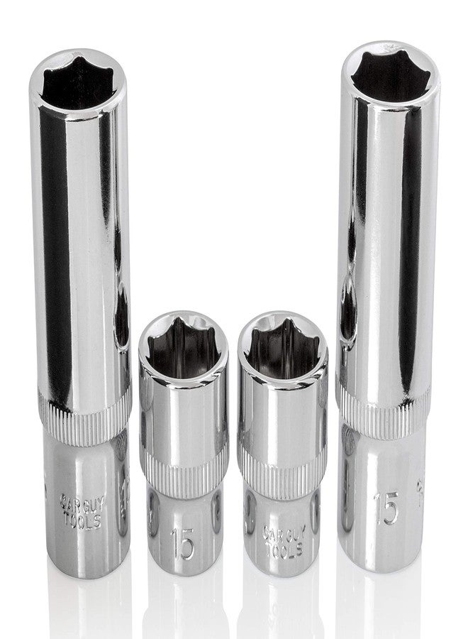 BRAZEN 15mm Socket Four Pack (3/8" Drive, Multi Type) - Image 1