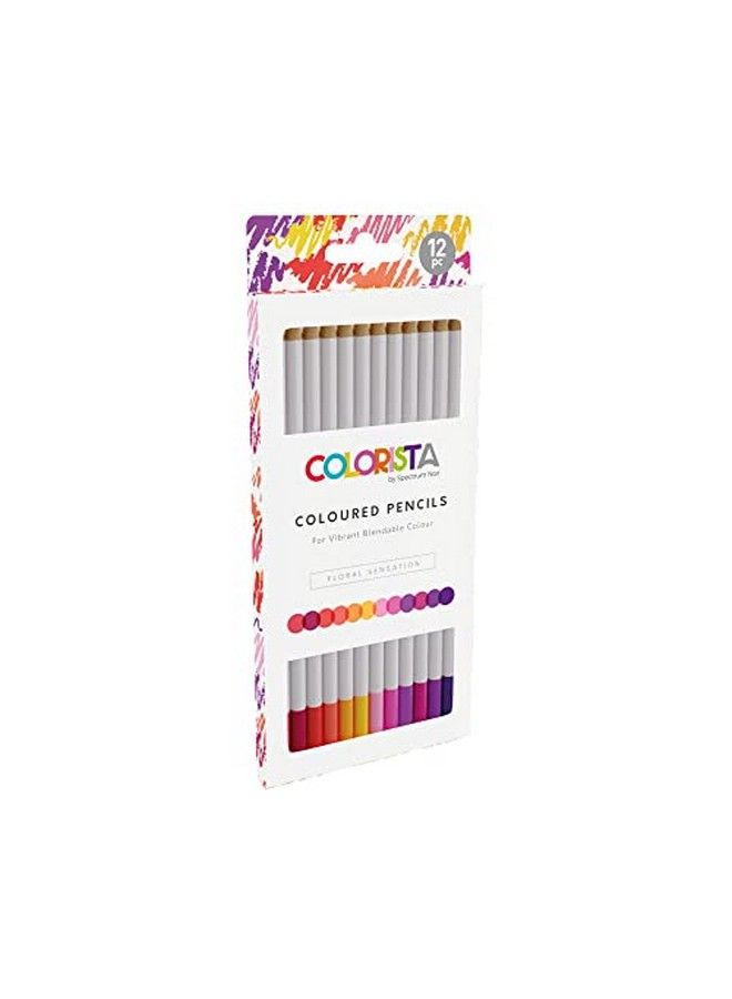 Spectrum Noir Colorista Coloured Pencils Pack Of 12 Floral Sensation - Image 1