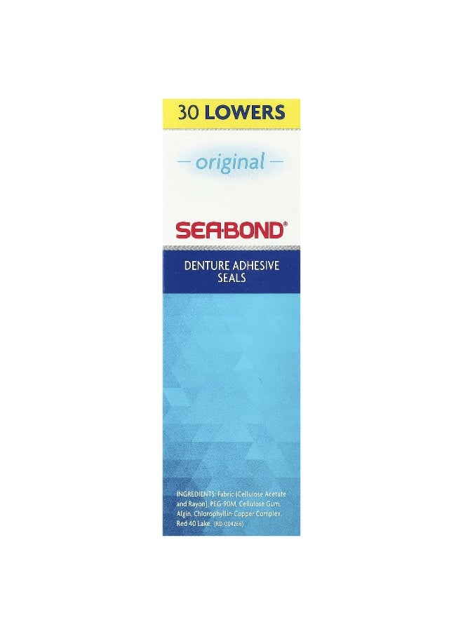 Sea-Bond - SeaBond, Denture Adhesive Seals, Original, 30 Lowers - Image 1