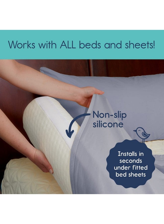 hiccapop [1Pack] Toddler Bed Rail Bumper ; Bed Bumper For Toddlers ; Kids Foam Safety Bed Guard Rail For Toddlers ; Bed Side Rail For Twin Bed Queen King - Image 3