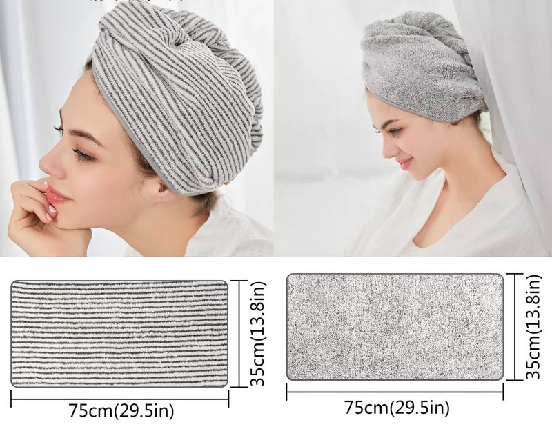 Trifecta Soft Fluffy Microfiber Face, Hand Towel, Makeup Remover Cloth Extra Soft Facial Cleansing Towel Bamboo Charcoal Washcloths for Face Size 75 x 35 CM (White - 4) - Image 4