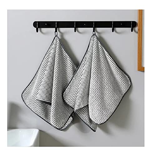 Trifecta Soft Fluffy Microfiber Face, Hand Towel, Makeup Remover Cloth Extra Soft Facial Cleansing Towel Bamboo Charcoal Washcloths for Face Size 75 x 35 CM (White - 4) - Image 2