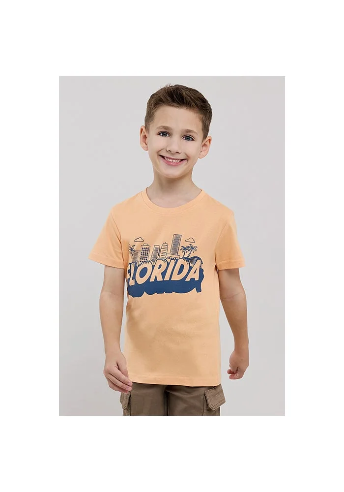 R&b Printed T-Shirt with Crew Neck and Short Sleeves