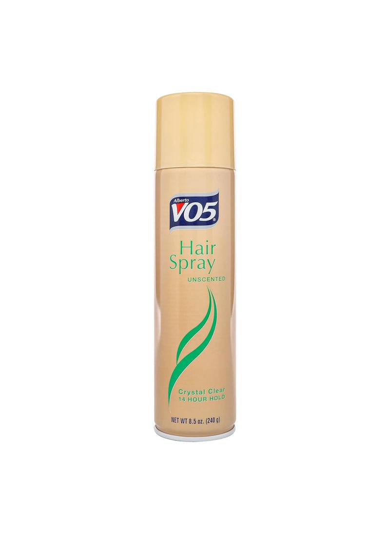Alberto VO5 - Alberto VO5 Crystal Clear Unscented Hair Spray  Volumizing Hair Spray for Styling  Frizz and Humidity Control  Clear Spray Formula  85 oz - Image 1