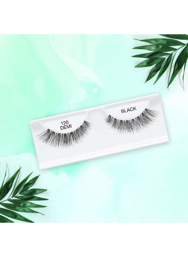 ARDELL Natural Lashes False Eyelashes 120 - Black, Natural Look Strip Lashes, Reusable - 4 Pack - Image 2