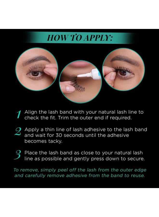 ARDELL Natural Lashes False Eyelashes 120 - Black, Natural Look Strip Lashes, Reusable - 4 Pack - Image 5