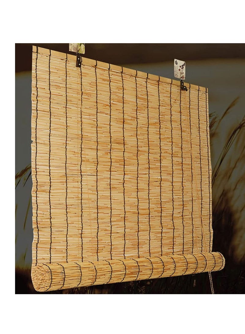 FFD Bamboo Roll Up Blinds Bamboo Shades Blinds Reed Curtain Outdoor Bamboo Roll Up Shades Reed Curtains Windows Outdoor Roller Shade for Garden Porch Patio - Image 4