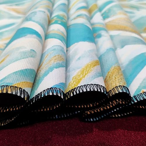 FABANE Polycotton Printed Sofa Seat Cover For 5 Seater With Heavy Antiskid Backing&Easily Machine Washable Sofa Seat Runner For Couch (22 Inches X 48 Inches-1 Piece, 22 X 68 Inch-1 Piece) Gssr004 - Image 3