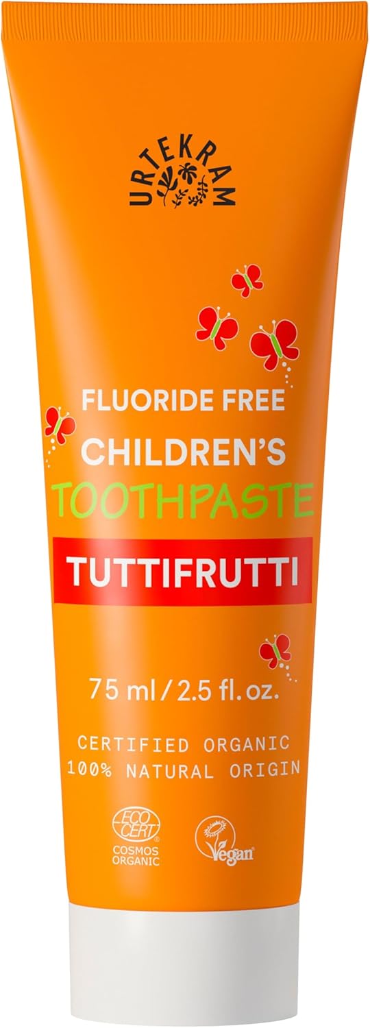 Urtekram Toothpaste Trutti Frutti Childrens Vegan Organic Natural Origin 75 ml - Image 1