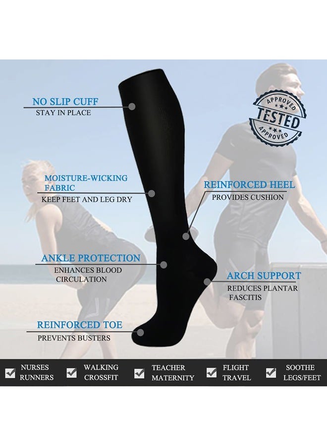 FuelMeFoot 3 Pack Copper Compression Socks - Compression Socks Women & Men Circulation - Best for Medical,Running,Athletic - Image 3