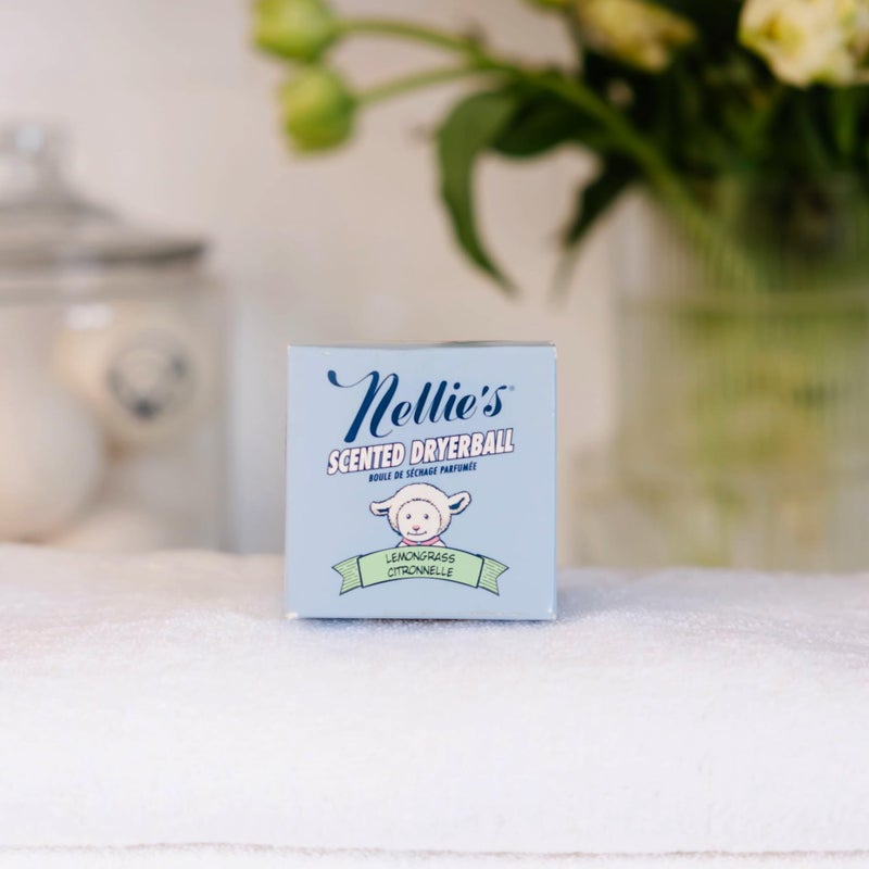 Nellie's Scented Wool Dryerball - Lemongrass Scented - Made with 100% Pure New Zealand Wool and Lasts Approximately 50 Drying Loads - Silent in Your Dryer! - Image 2