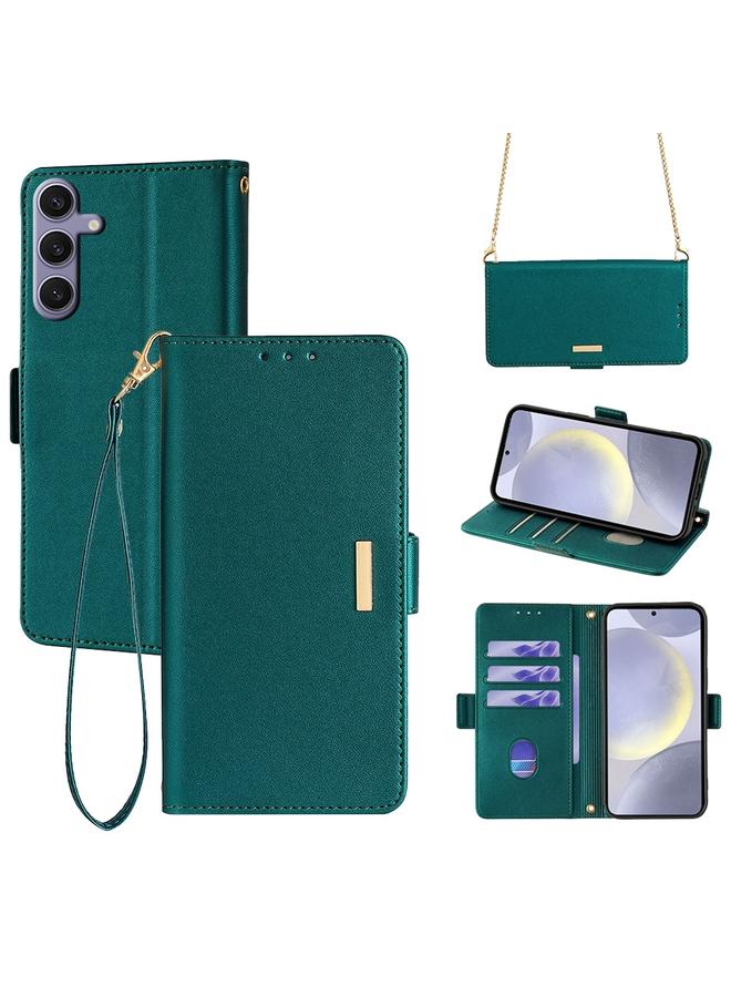 erorex Case For Samsung Galaxy A55 5G Crossbody Chain Leather Phone Case - Image 1