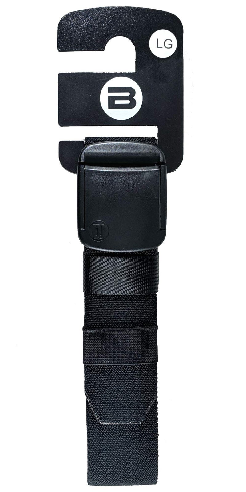 Betta 1.5 Inch Wide Men's Elastic Stretch Belt with Fully Adjustable High-Strength Buckle (XX-Large, Black) - Image 2