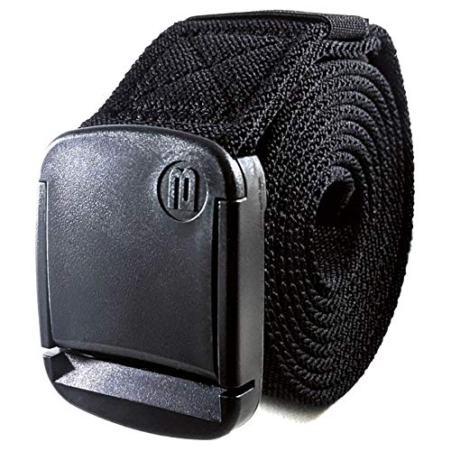 Betta 1.5 Inch Wide Men's Elastic Stretch Belt with Fully Adjustable High-Strength Buckle (XX-Large, Black) - Image 1
