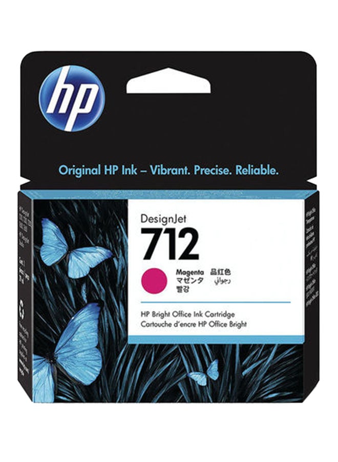 HP خرطوشة حبر 712 لطابعات ديزاين جيت T230/T250/T650 من إتش بي أرجواني - Image 1