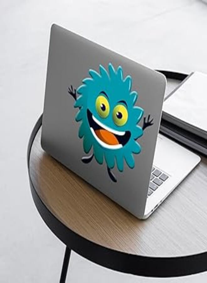 Generic Laptop skin size 15×15 on the outside and 8×7 on the inside, removable Laptop skin, Sticker multi-colored, transparent vinyl plastic sticker - 6221243348993