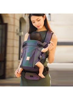 Babycare Babycare - Decompression Baby Carrier Ergonomic Adjustable Breathable Lightweight Hip Seat for Newborns and Toddlers – Soft, Comfortable, Durable, Breathable, Multi-Position, Safe, Babywearing, Supportive, Compact, Travel-Friendly - Blue  - Image 3