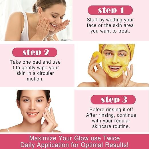 MACLOOM Turmeric Kojic Acid Cleansing PadsCleansing Pads for Dark Spots60 pcs - Image 4