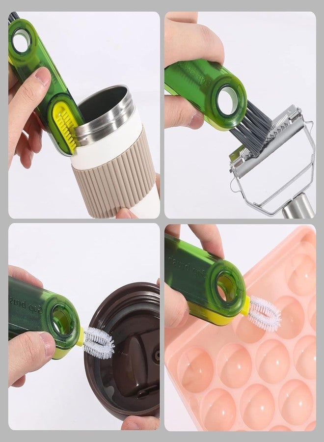 Peace Tech 3 in 1 Multifunctional Cleaning Brush, 3 in 1 Tiny Bottle Cup Lid Detail Brush Straw Cleaner Tools, Multi-Functional Crevice Cleaning Brush. 2 Units (2) - Image 5