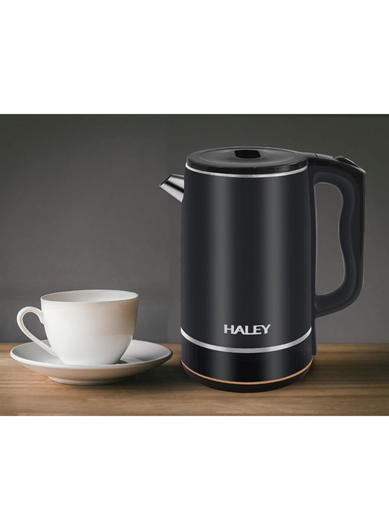 Haley غلاية كهربائية هالي 2-3 لتر، 2000 وات، هيكل داخلي من الفولاذ المقاوم للصدأ 304، غلاية ماء ساخن (3 لتر) - Image 2