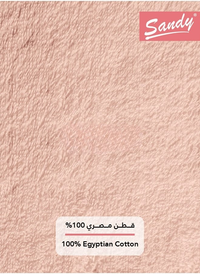 ساندي منشفة وجه قطن 100% من ساندي, مثالية للاستخدام اليومي, سريعة الجفاف وعالية الامتصاص وناعمة الملمس, 70×40 سم, خربزي  - Image 5
