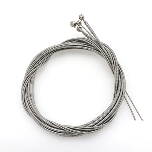 Cheerock Stainless Steel 4 String Bass Strings Replacement Set, Acoustic Bass Strings, Electric Bass String, 4 String Bass Instrument Accessories - Image 1