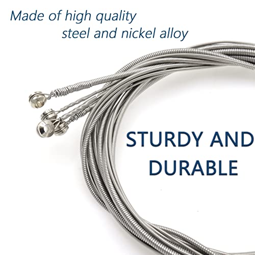 Cheerock Stainless Steel 4 String Bass Strings Replacement Set, Acoustic Bass Strings, Electric Bass String, 4 String Bass Instrument Accessories - Image 3