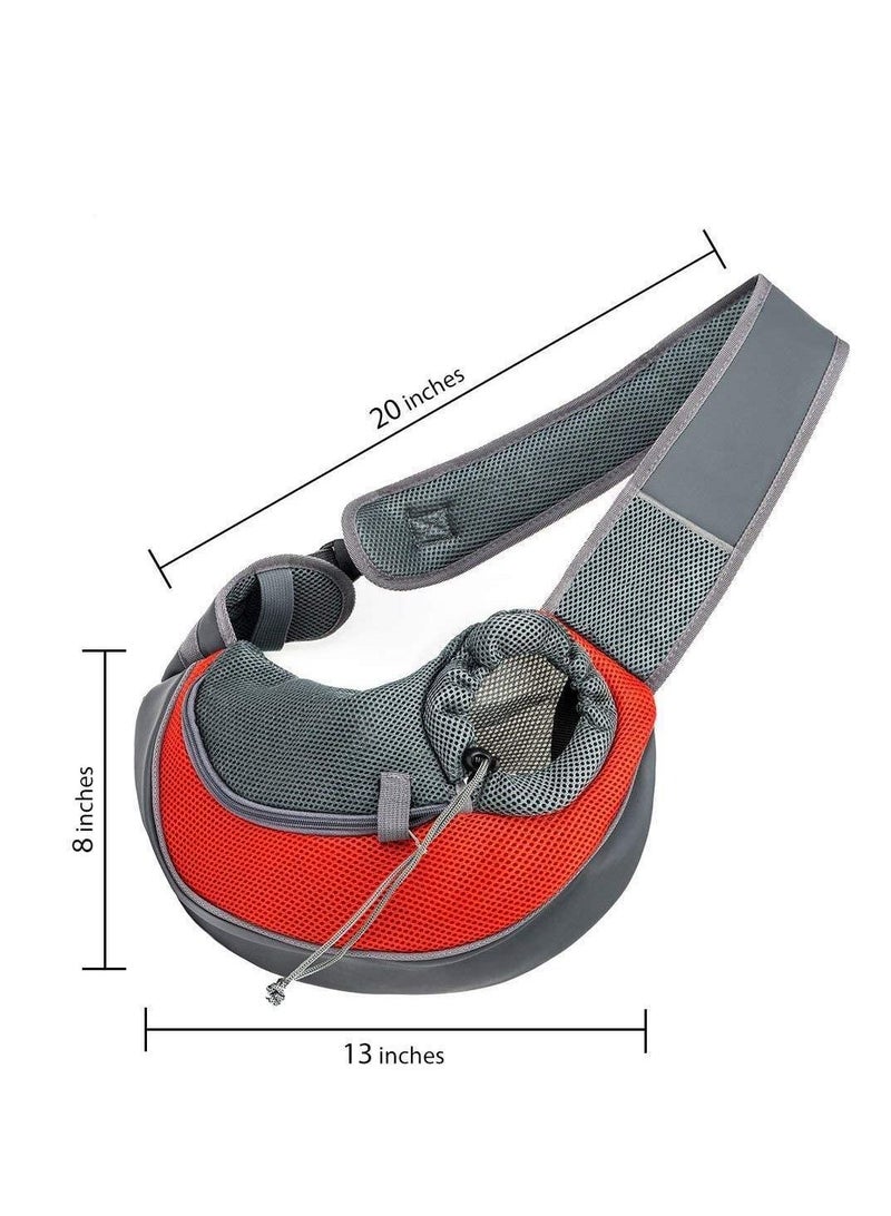 Portable Pet Dog Cat Puppy Shoulder Bag Travel Carrier Shoulder Bag Breathable Mesh Transport Bag (S) - Image 5