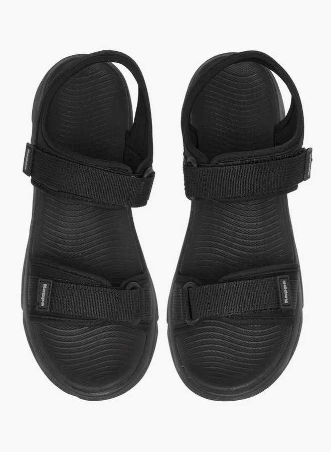 Kappa Women's Solid Sandals with Hook and Loop Closure