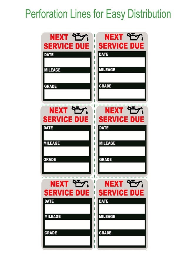 JINCH Oil Change Stickers Static Cling, 120pcs 2x2 Inches Oil Change Reminder Sticker for Windshield with No Residue, Clear Next Service Due Labels for Car Auto Vehicle Window - Image 3