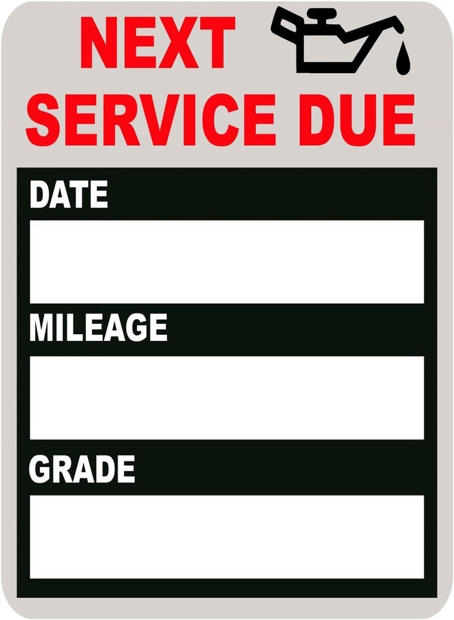 JINCH Oil Change Stickers Static Cling, 120pcs 2x2 Inches Oil Change Reminder Sticker for Windshield with No Residue, Clear Next Service Due Labels for Car Auto Vehicle Window - Image 1