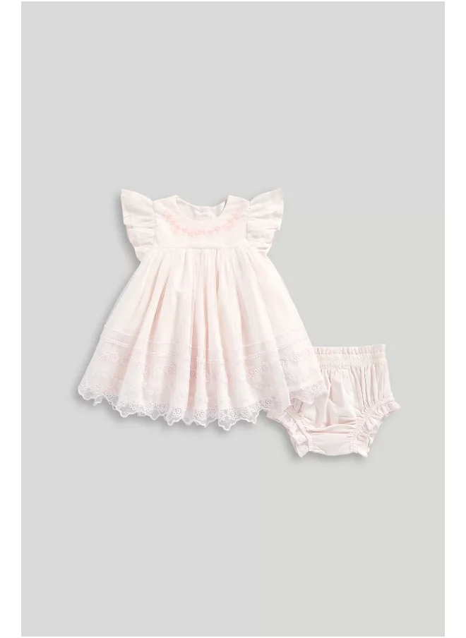 mothercare Pink Occasion Dress and Knickers