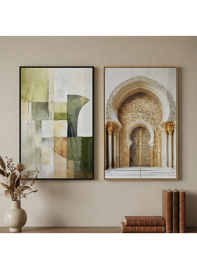 Home Box صورة مؤطرة لباب قبة إلارا في قبرص - 60x90 سم - Image 4