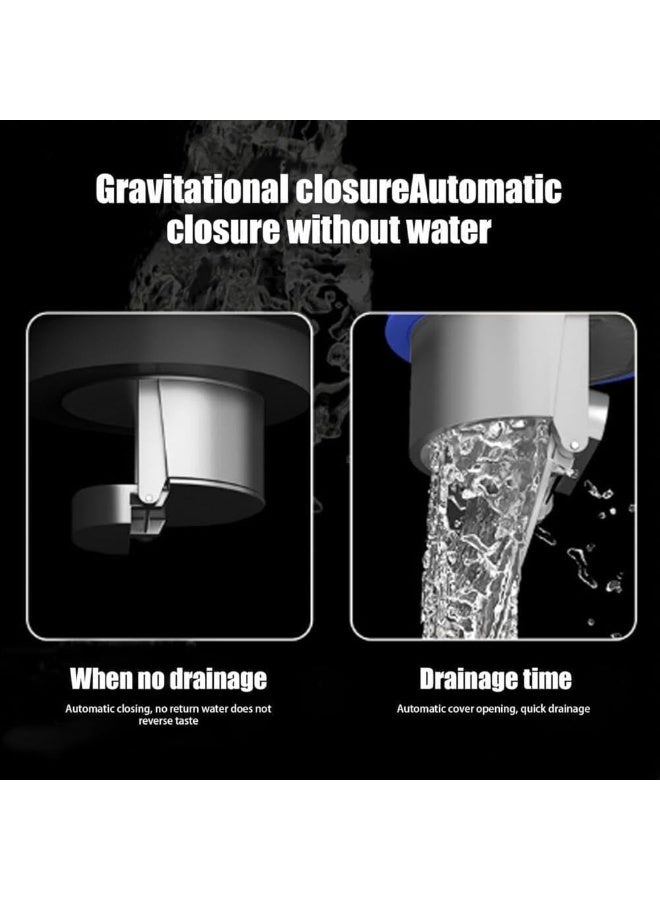 Anti Odor Floor Drain Plug, 2 Pcs Anti-Clogging Floor Drain Core, Toilet Floor Drain Deodorizing Core Tub Drain Stopper, Backflow Preventer Sewer Core Floor Strainers Plug for Bathroom - Image 4