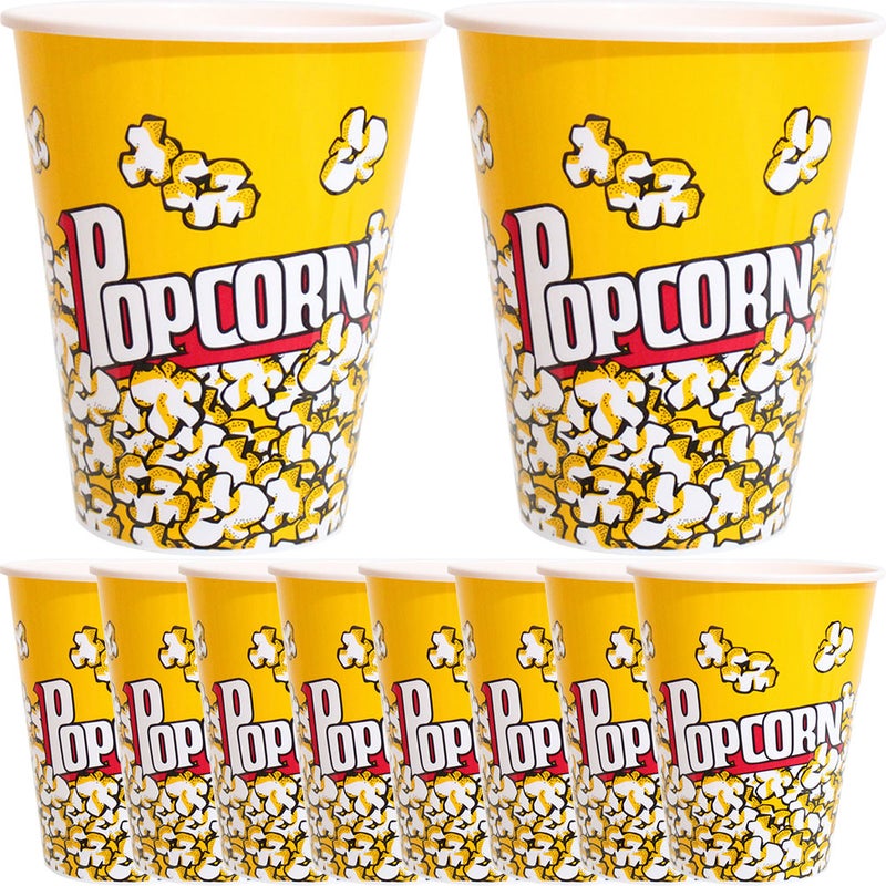 10Pcs Popcorn Basket Reusable Popcorn Holders Containers for Movie Night - Image 1