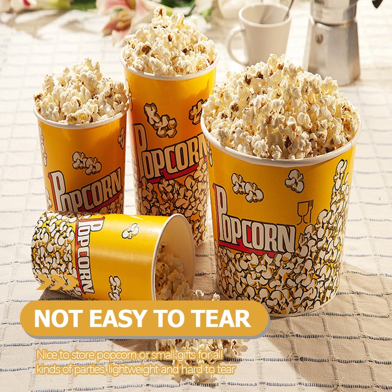10Pcs Popcorn Basket Reusable Popcorn Holders Containers for Movie Night - Image 3