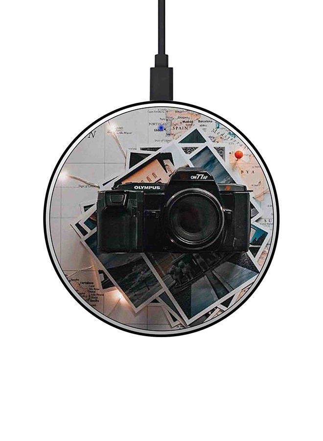 NIBEMINENT 15W Ultra Slim Fast Wireless Charger Multicolour