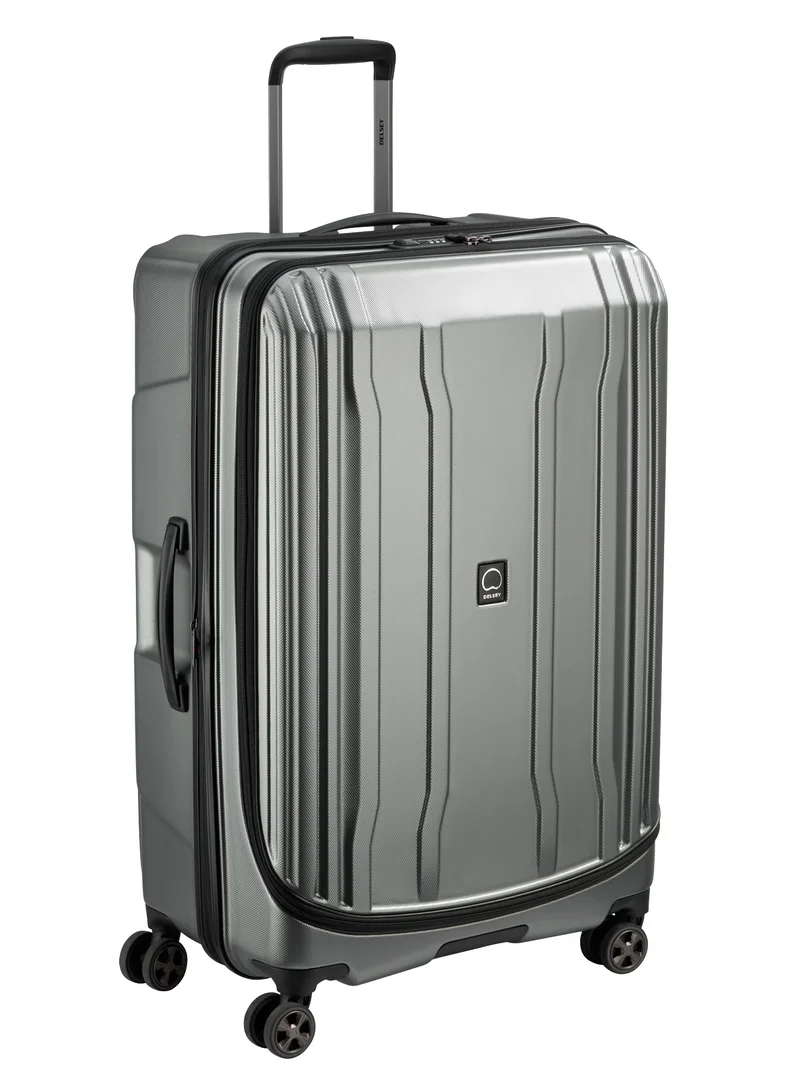 DELSEY Paris Cruise 80cm Hardcase 4 Double Wheel Check-In Luggage Trolley Platinum