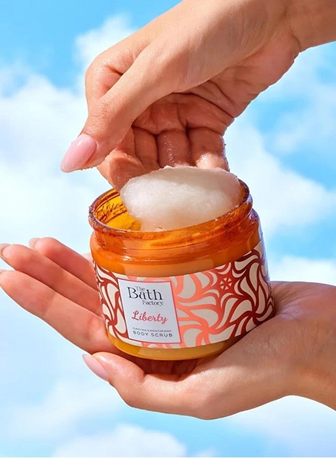 The Bath Factory Liberty Body Scrub – Exfoliating Sea Salt & Shea Butter Body Wash with Jojoba, Avocado & Vitamin C Oils | Hydrating Skincare for Smooth, Radiant Skin, 8oz - Image 2