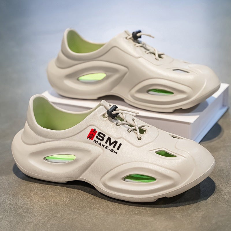 All-Inclusive Crocs Men'S Summer Outer Wear Eva Non-Slip Thick-Soled Sandals Youth Beach Shoes - Image 1