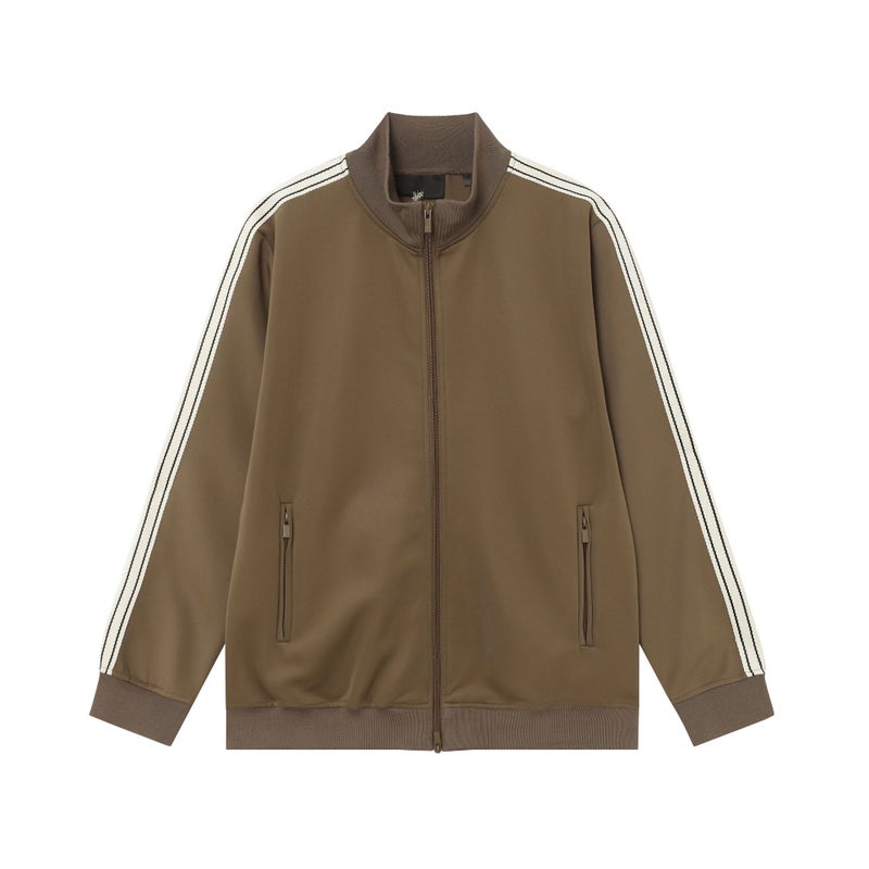 Essential FOG Corrected Version String Tag Cardigan Zipper-up Sweatshirt Loose-fit High Street Sports Trousers Suit For Men Camel 2205#