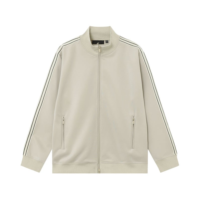 Essential FOG Corrected Version String Tag Cardigan Zipper-up Sweatshirt Loose-fit High Street Sports Trousers Suit For Men Camel 2205#