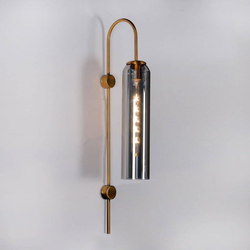 CORAL TREEDesigner Sunset Glass Wall Light for Living Room Bedroom Office Home Wall Decoration Light Grey - Image 1
