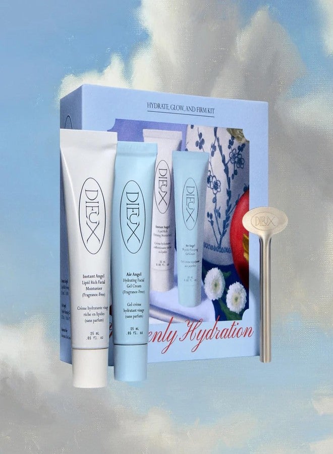 DIEUX Heavenly Hydration Set - Hydrate, Glow & Firm (Instant Angel Moisturizer + Air Angel Gel Cream + Squeeze Key 25 ml Mini Size - Image 1