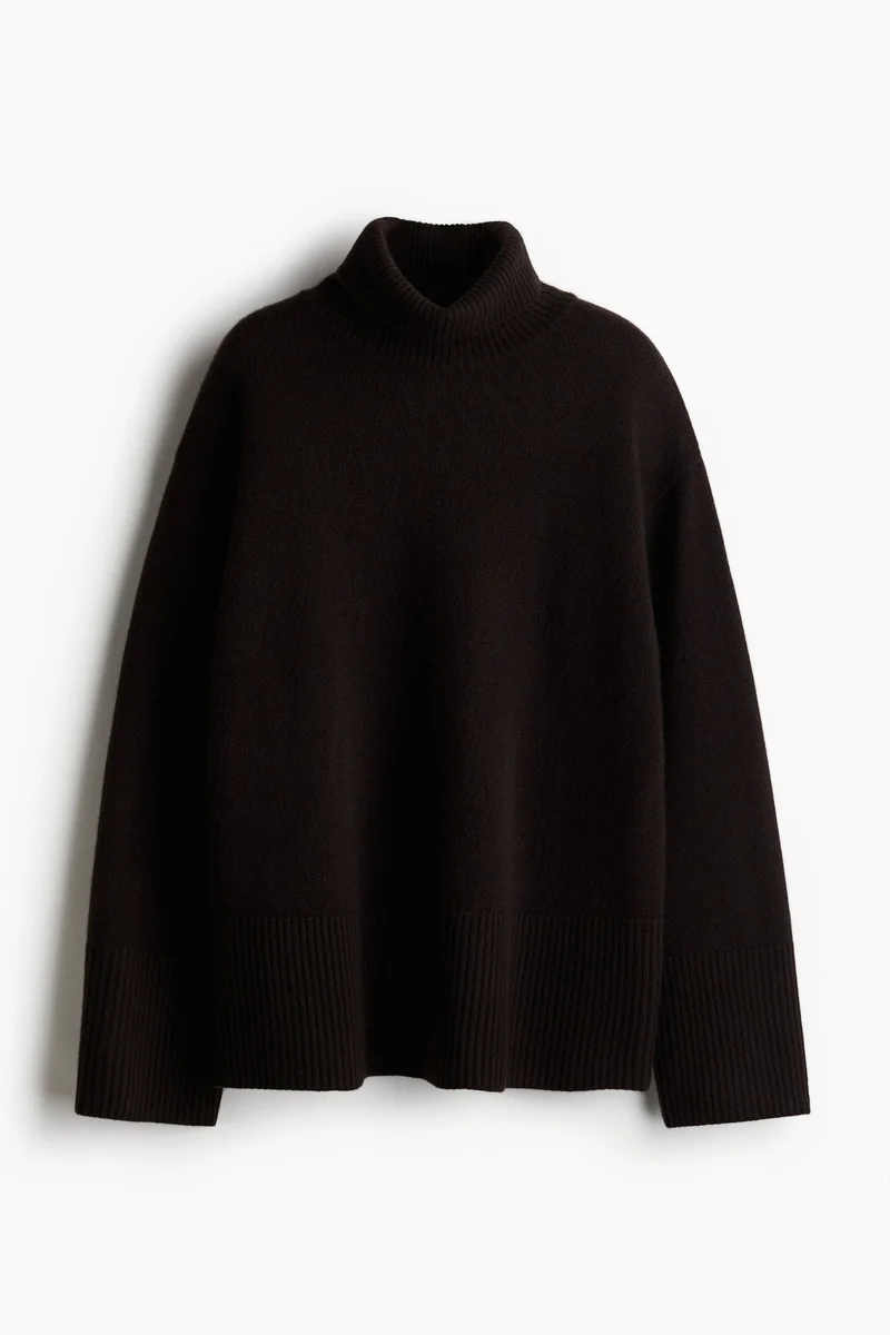 H&M Cashmere-blend polo-neck jumper