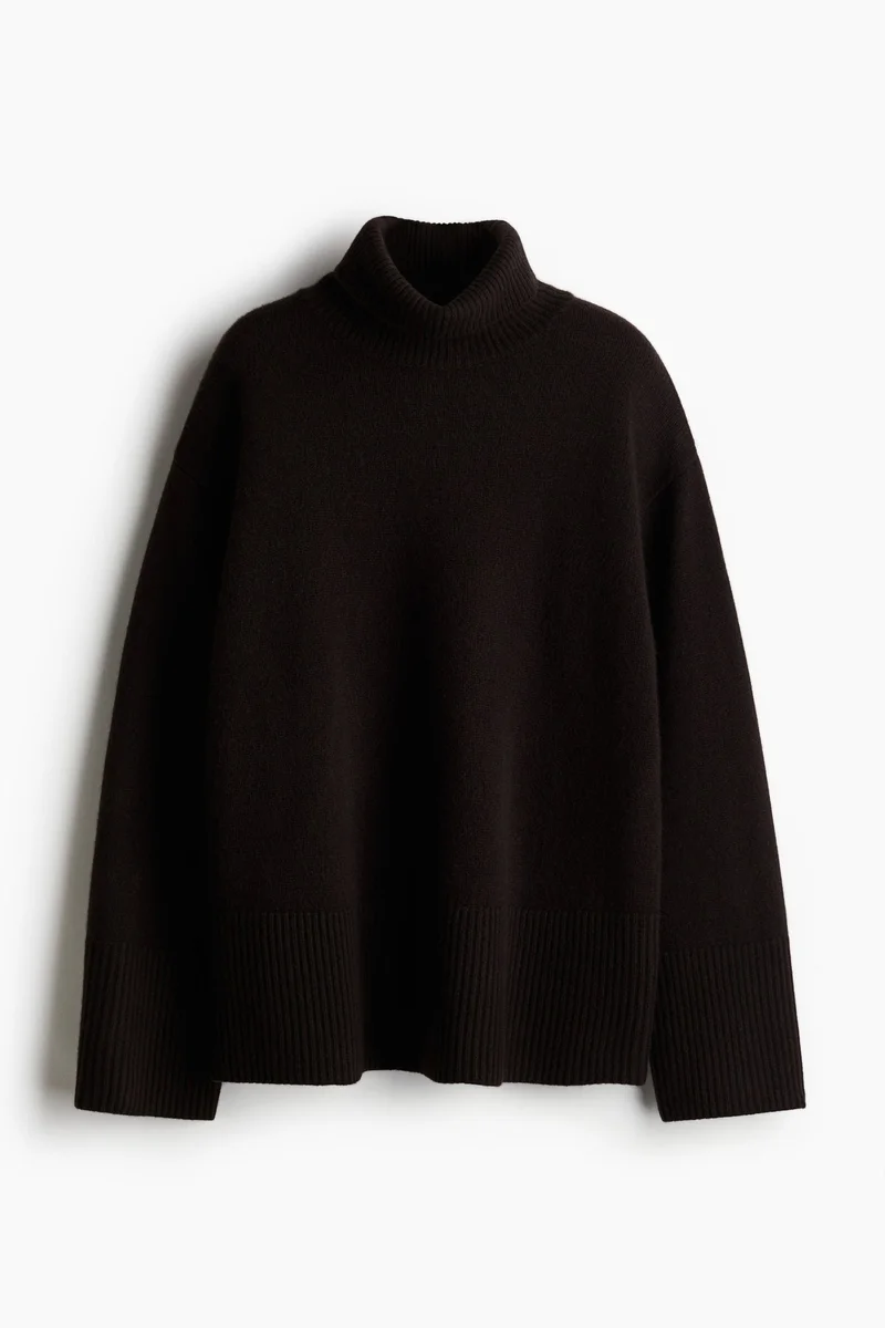 H&M Cashmere-blend polo-neck jumper