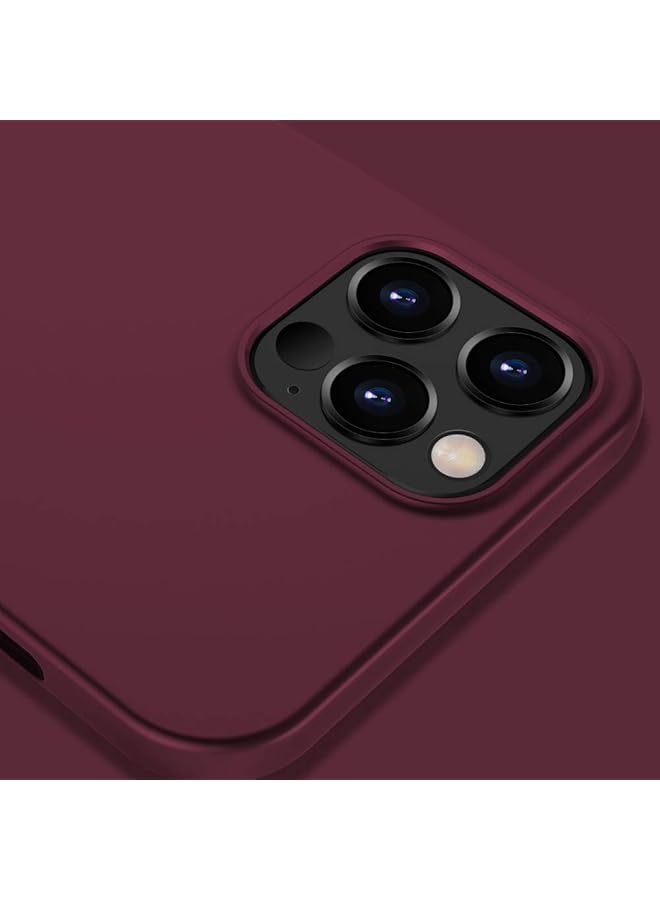 X-level For Iphone 12 Pro Max Case Slim Fit Soft Tpu Matte Surface Ultra Thin Phone Case Lightweight Full Protective Back Cover Compatible Iphone 12 Pro Max 6.7 Inch 2020 Release Wine Red - Image 4